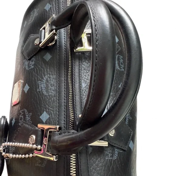 MCM VISETOS DOG BONE BOSTON LEATHER BAG - Picture 4 of 7